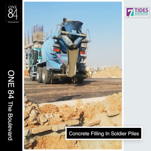 Concrete Filling in Soldier Piles